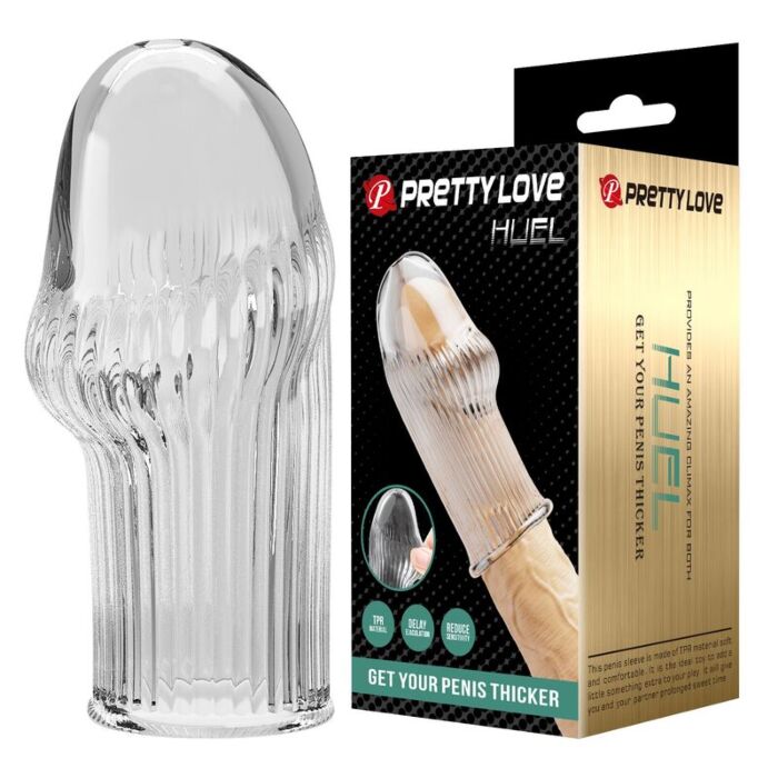 PRETTY LOVE - HUEL PENIS SLEEVE GET YOUR PENIS THICKER TRANSPARENT PRETTY LOVE - HUEL PENIS SLEEVE GET YOUR PENIS THICKER TRANSPARENT