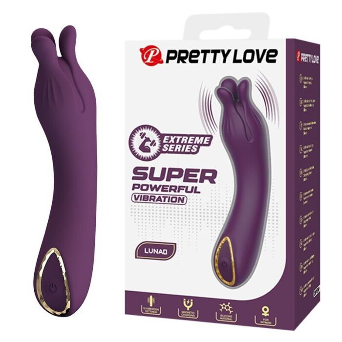 PRETTY LOVE - LUNAO RECHARGEABLE VIBRATOR 10 FUNCTIONS PURPLE PRETTY LOVE - LUNAO RECHARGEABLE VIBRATOR 10 FUNCTIONS PURPLE