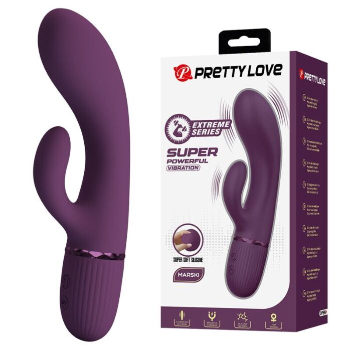 PRETTY LOVE - MARGIE RECHARGEABLE RABBIT VIBRATOR 10 FUNCTIONS PURPLE PRETTY LOVE - MARGIE RECHARGEABLE RABBIT VIBRATOR 10 FUNCTIONS PURPLE