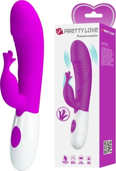 Vibrador Rabbit Pretty Love Rasmussen met flexibele stimulatie Vibrador Rabbit Pretty Love Rasmussen met flexibele stimulatie