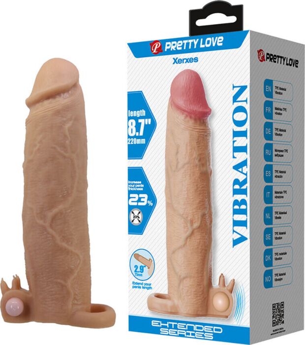 Funda voor Penis Pretty Love Xerxes met Vibrator Funda voor Penis Pretty Love Xerxes met Vibrator