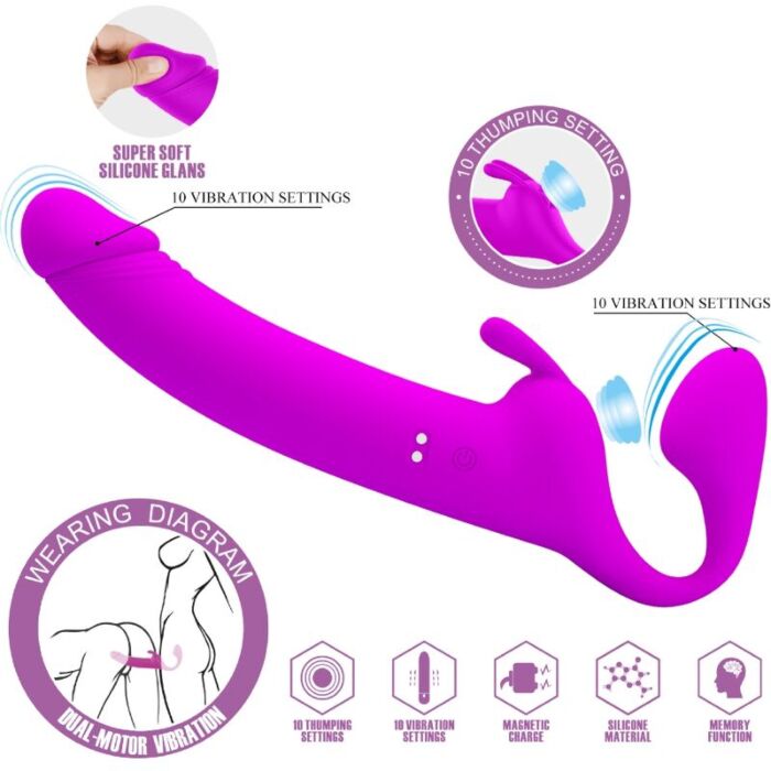 Dildo Pretty Love Zanini met 10 mode Dildo Pretty Love Zanini met 10 mode