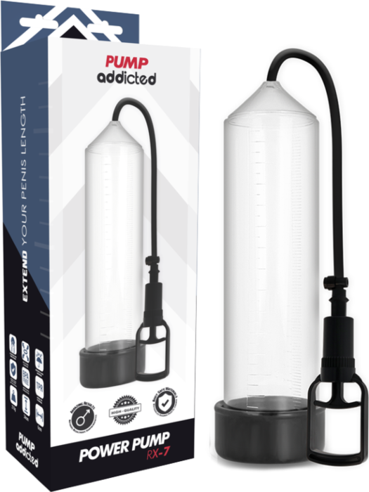 PUMP ADDICTED BOMBA ERECCIÃN RX7 TRANSPARENTE
