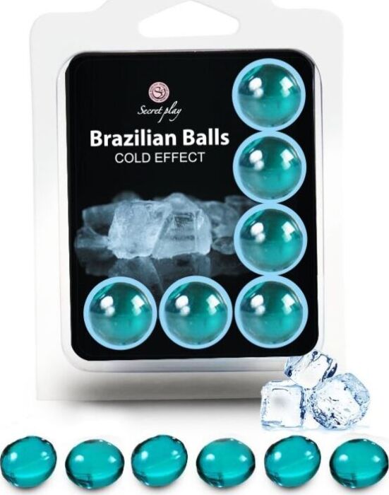 SET 6 BRAZILIAANSE BALLEN SECRETPLAY met koud effect
