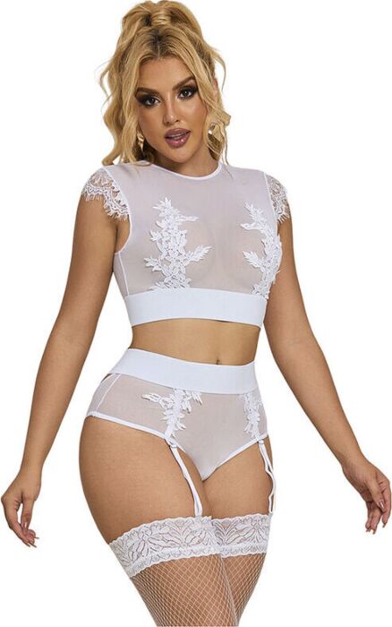 Sujetador + Panties L/XL Sublime Sets Blanco Sujetador + Panties L/XL Sublime Sets Blanco