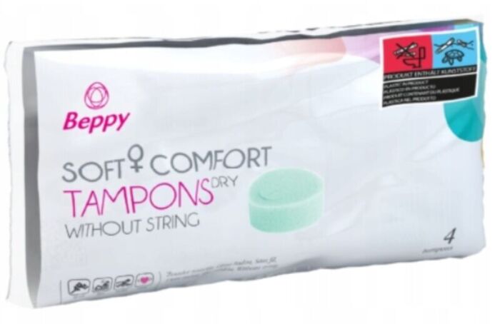 BEPPY klassieke tampons zonder koord – 4 stuks