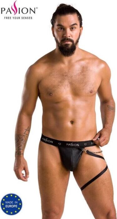 Tanga Passion Men 058 Negro L/XL - Sensualidad Garantizada
