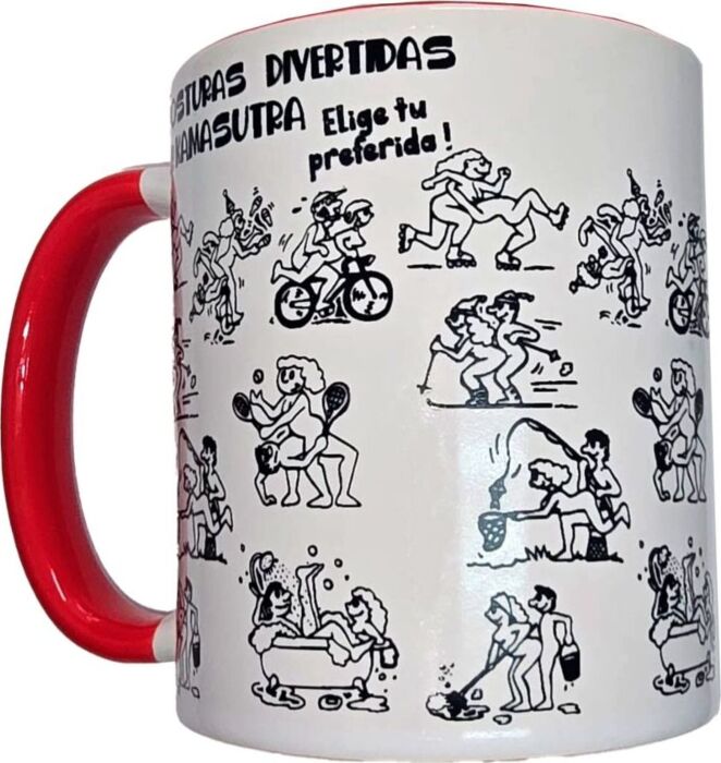 Taza Diablo Picante Kamasutra Diseño Divertido