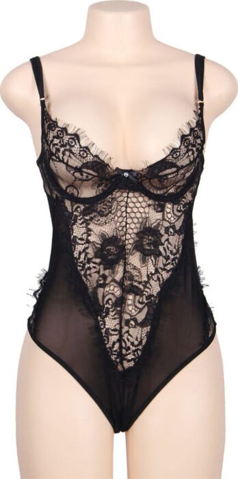 Plus size teddy Subblime Queen met franjes