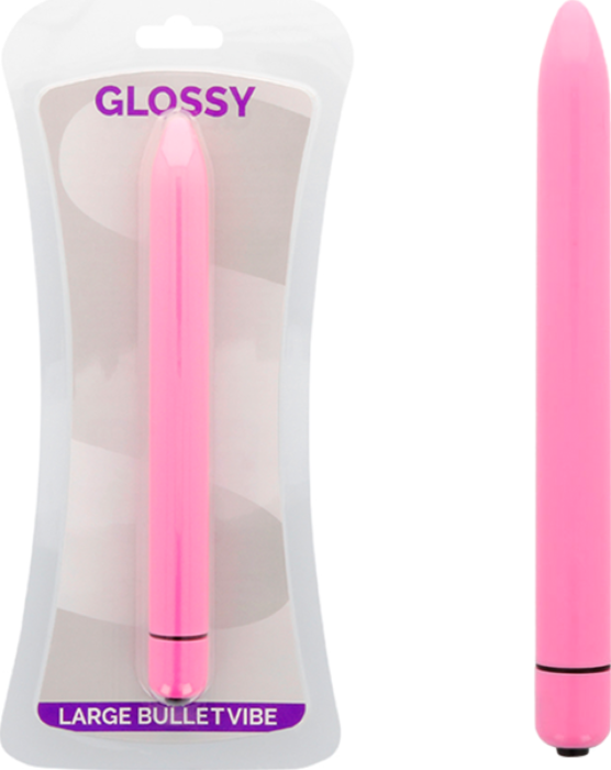 Balas vibradoras GLOSSY Glossy - Slim Vibrator Intensief Roze
