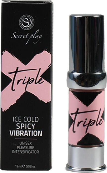 Vibrador vloeibare gel SECRETPLAY Triple X - 3 effecten