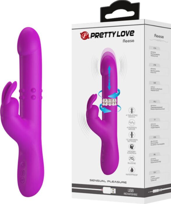 Vibrador Pretty Love Reese Conejito Morado