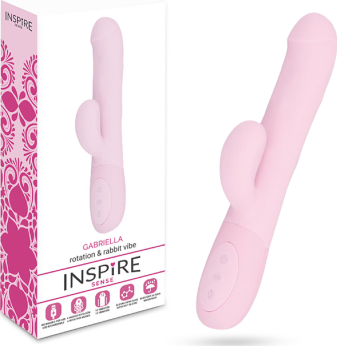 Vibrador Rabbit Inspire Gabriella met clitorisstimulator