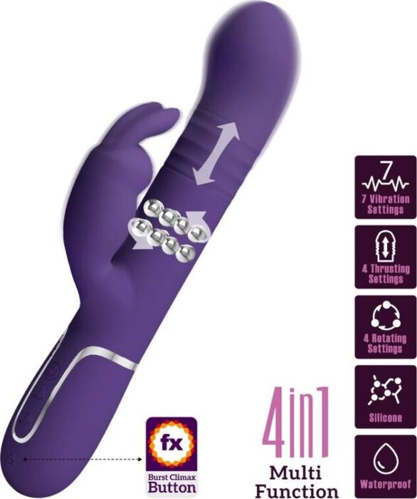 PRETTY LOVE Coale Rabbit Vibrator 4-in-1 PRETTY LOVE Coale Rabbit Vibrator 4-in-1