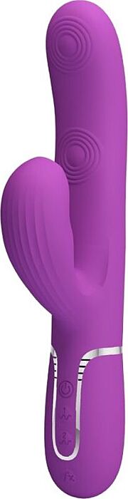 Vibrador Rabbit Pretty Love Perlita 3 en 1 Morado