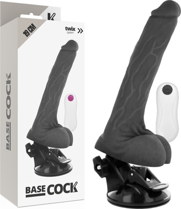 BASECOCK VIBRADOR REALÍSTICO CONTROL REMOTO 19 CM O 4 CM