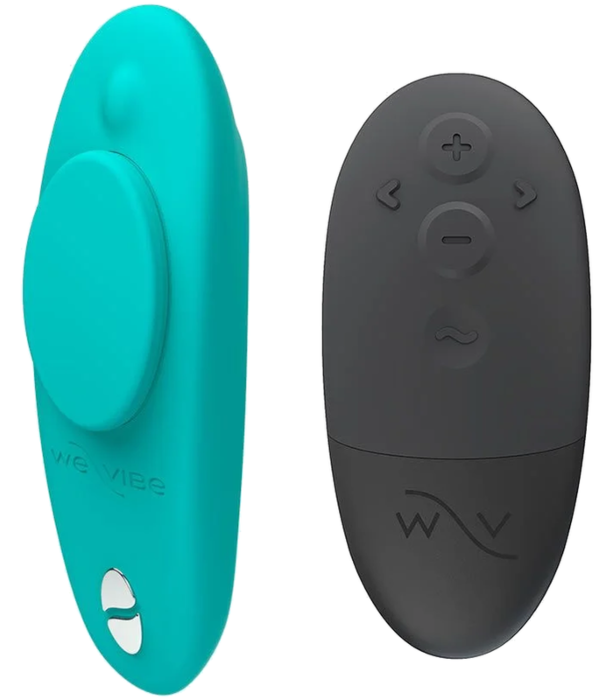 WE-VIBE Moxie+ draagbare slipvibrator met magneetclip aqua
