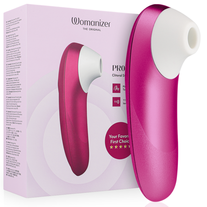 WOMANIZER - PRO VIBRANT CLITORAL STIMULATOR PINK WOMANIZER - PRO VIBRANT CLITORAL STIMULATOR PINK