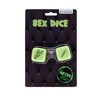 Fluorescerende speldobbelstenen Out Of The Blue (Engels)