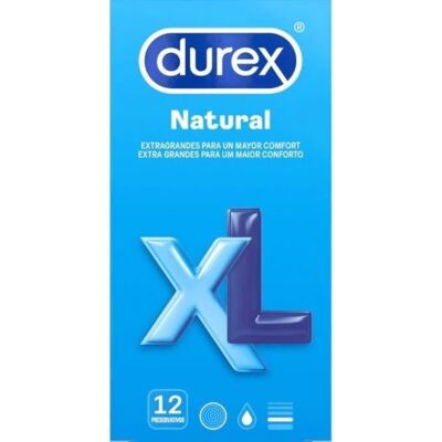 Natuurlijke XL Condooms Durex 12 stuks.
