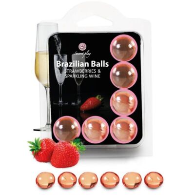 Braziliaanse Ballen Aardbeien & Cava