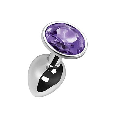 Analplug S Pleasures Metal KAI met juweelbodem