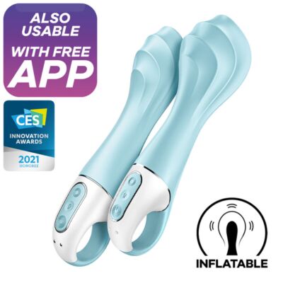 Opblaasbare Vibrator Satisfyer Air Pump G Spot Blauw