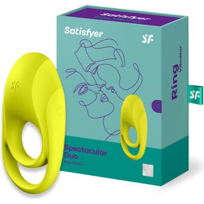 Satisfyer Spectaculair Duo Vibrerende Ring Geel