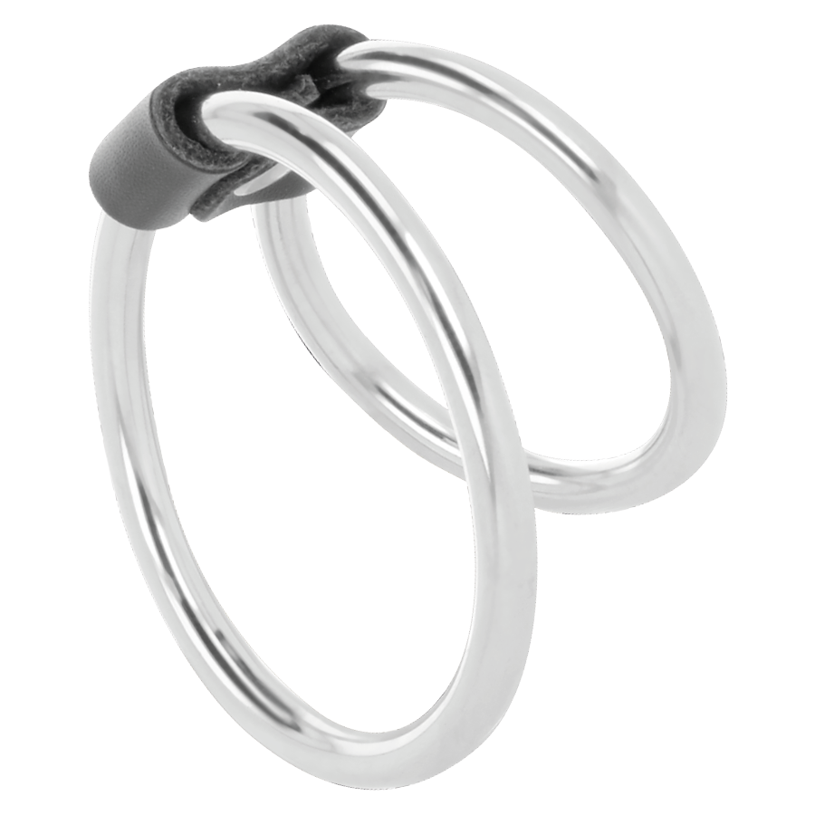 Dubbele Donkere Metalen Ring