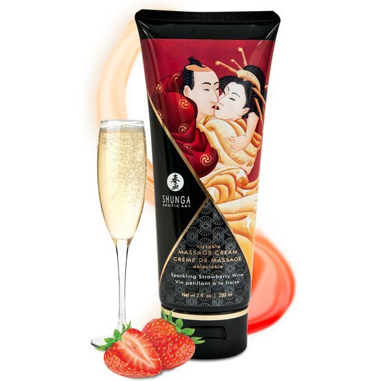 Massagecrème Aardbeien Champagne
