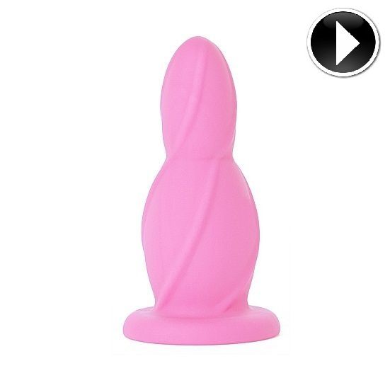 Medium anal buttplug rosa silicone