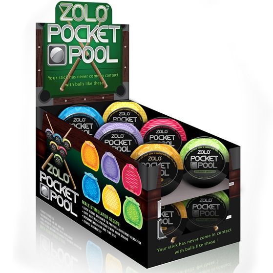 Zolo pocket pool display 12 unidades