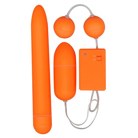 Funky fun box set de juguetes naranja