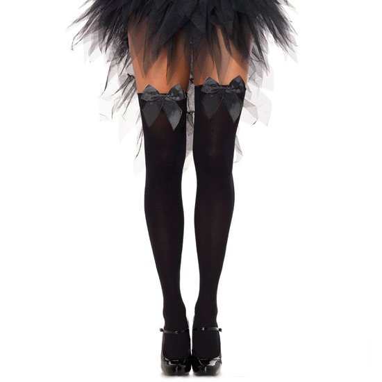 Kousen met Zwarte Strik Plus