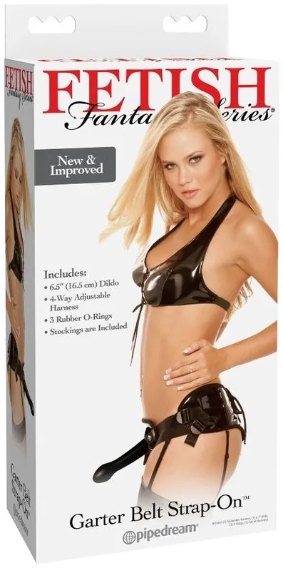 Doos van de Fetish Fantasy Garter Belt Strap-On